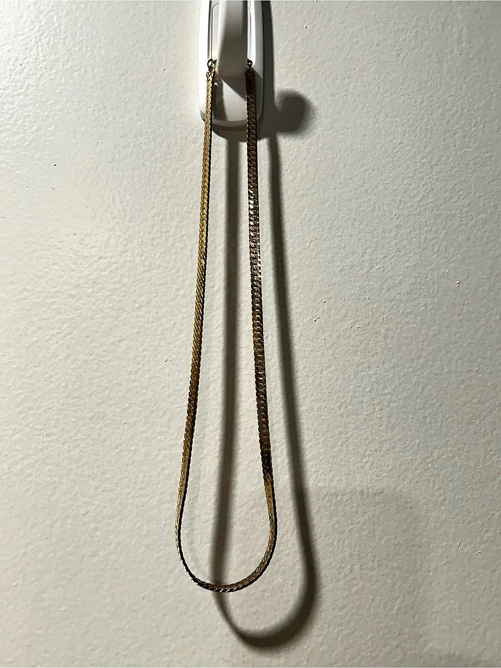 14K Gold Plated Herringbone Necklace | 18”